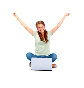 Happy Girl File Transparent PNG Image