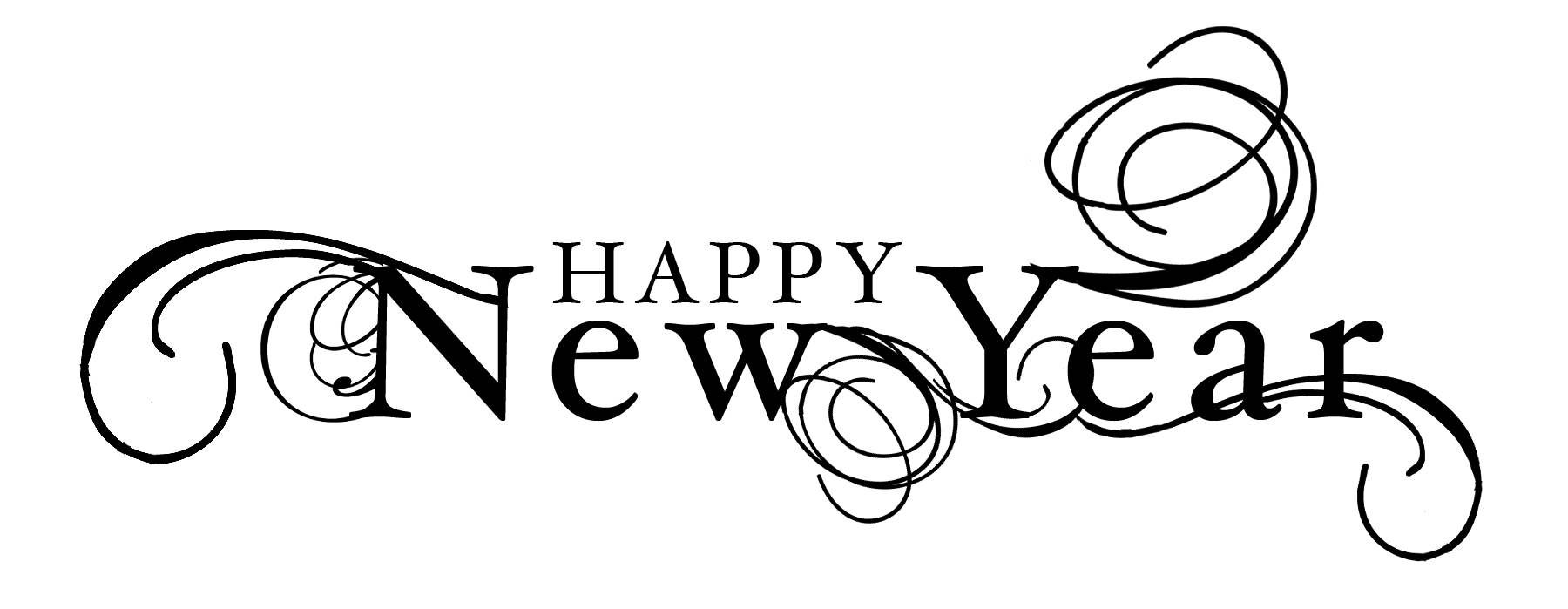 Happy New Year Transparent PNG Image