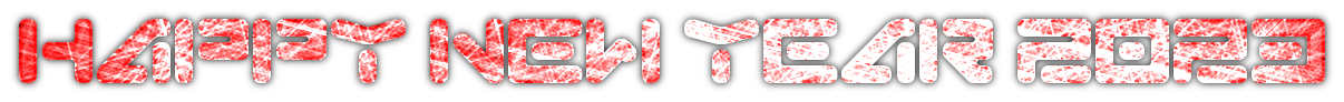 Happy New Year 2023 Text Transparent PNG Image