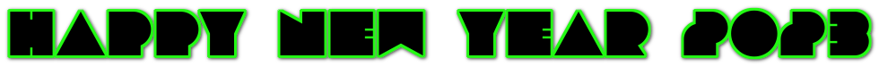 Happy New Year 2023 Text Transparent PNG Image