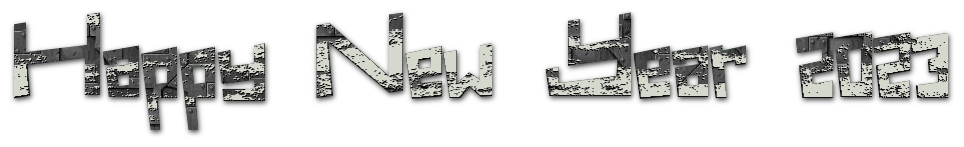 Happy New Year 2023 Text Transparent PNG Image