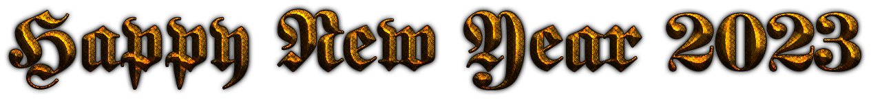 Happy New Year 2023 Text Transparent PNG Image