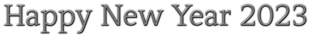 Happy New Year 2023 Text Transparent PNG Image