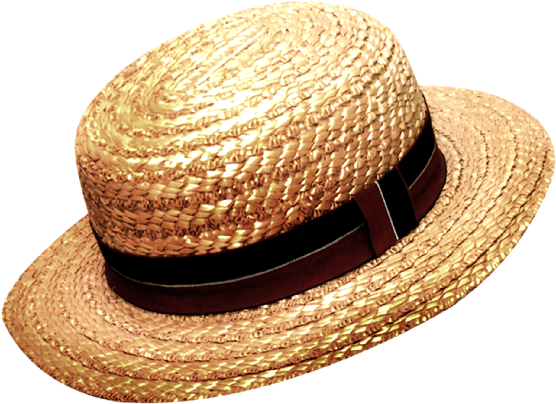 Straw Hat Beige Transparent PNG Image