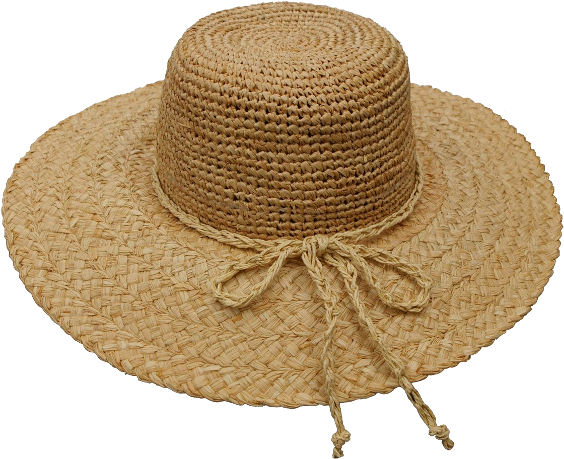 Straw Hat Beige Transparent PNG Image