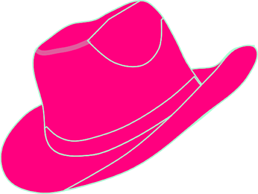 Pink Hat Cowboy Transparent PNG Image