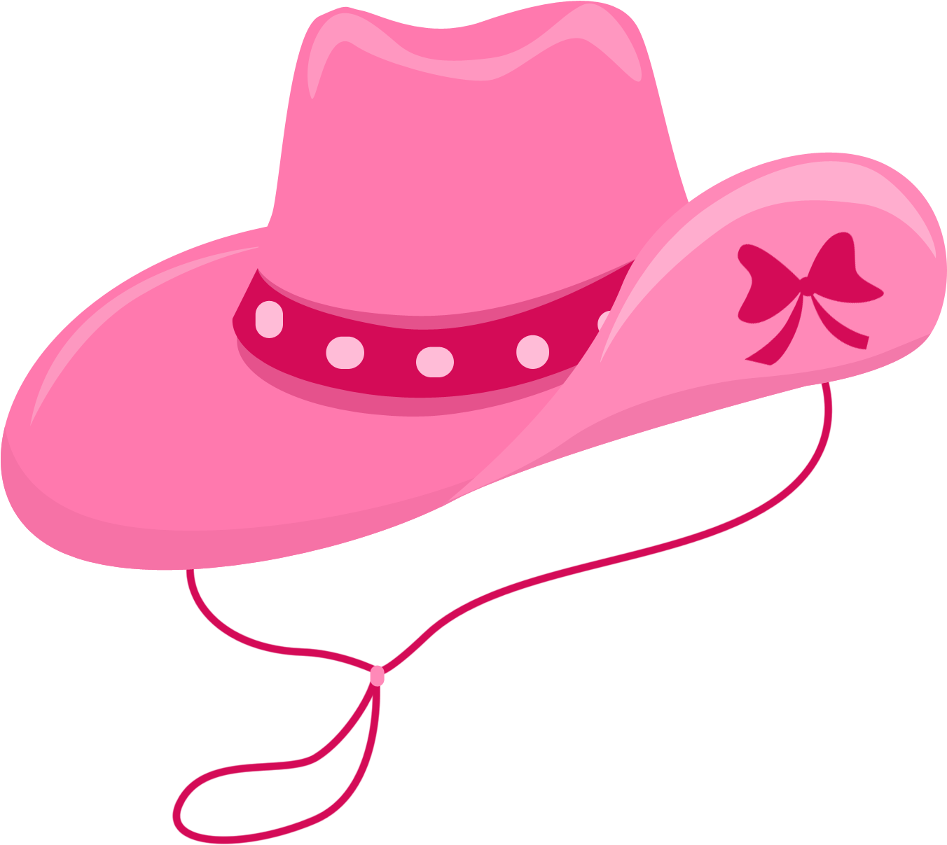 Pink Hat Cowboy Transparent PNG Image