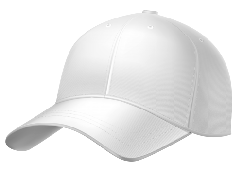 White Cap Hat Transparent PNG Image
