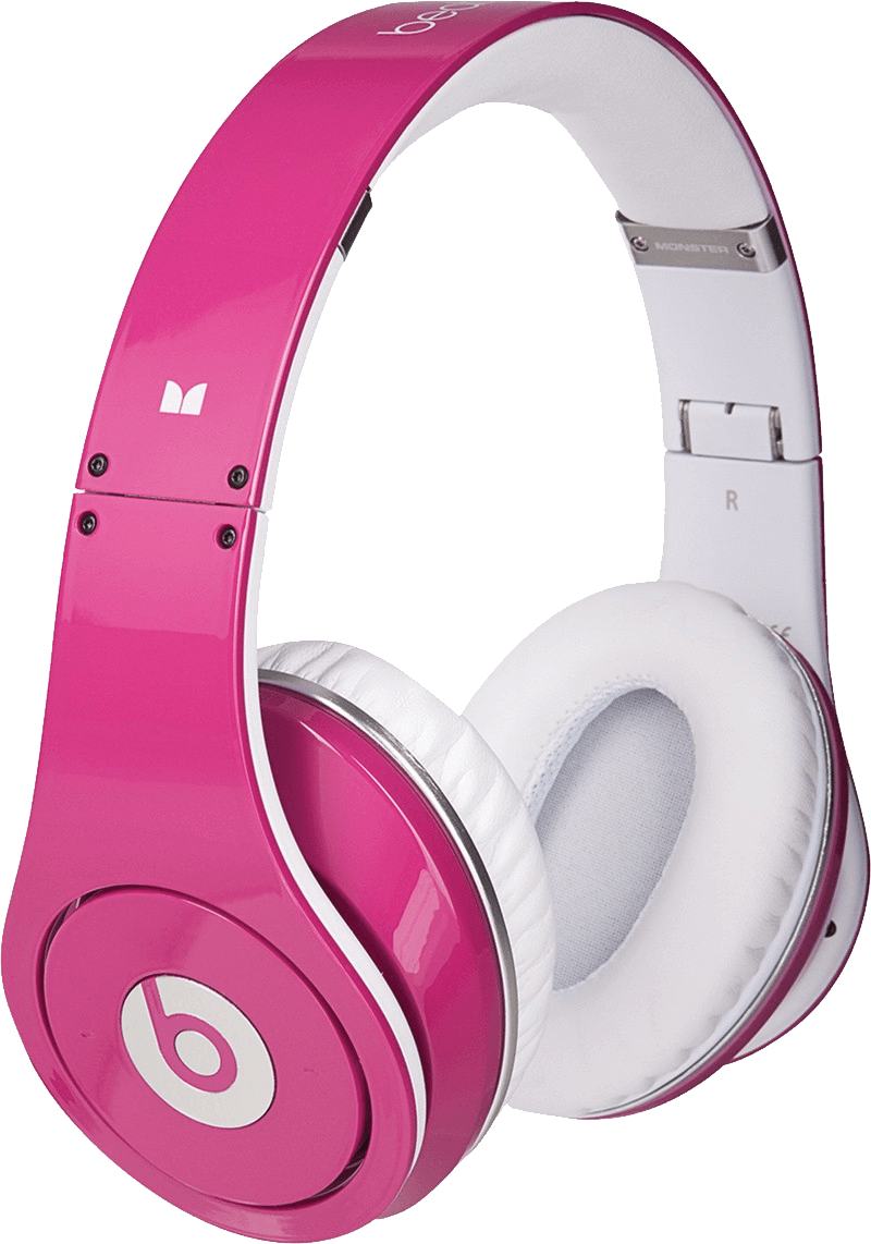 Pink Headphones Transparent PNG Image