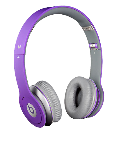 Purple Beats By Dr. Dre Headphones Transparent PNG Image