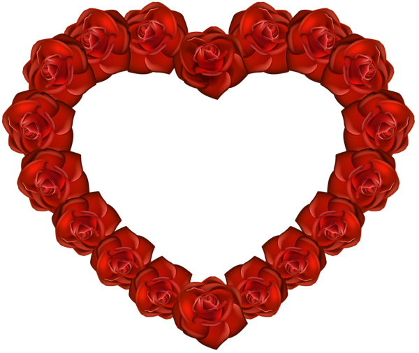 Heart Rose Transparent PNG Image