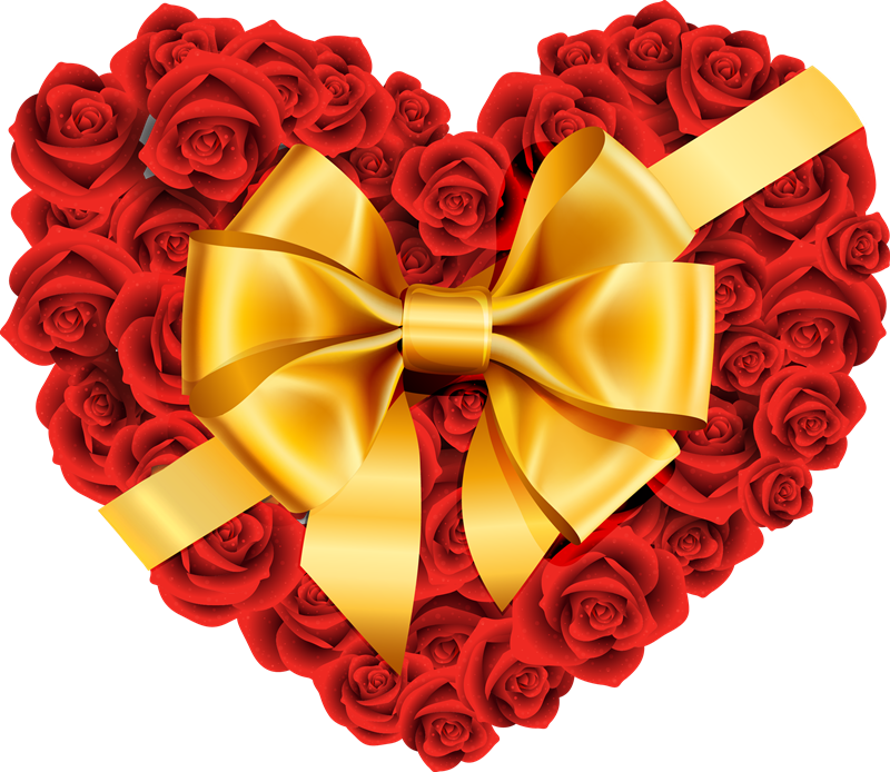 Heart Rose Transparent PNG Image