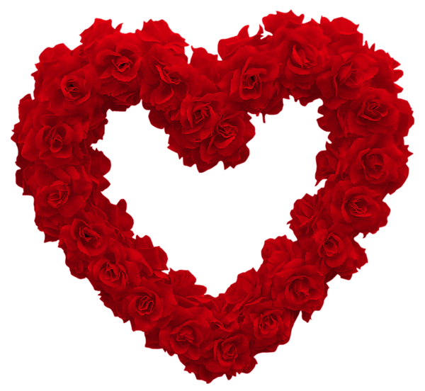 Heart Rose Transparent PNG Image