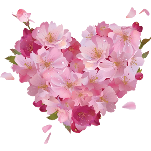 Rose Heart Transparent PNG Image