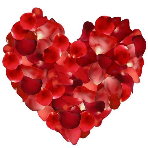 Rose Heart Transparent PNG Image