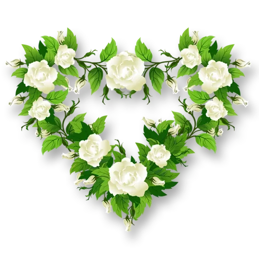 Rose Heart Transparent PNG Image
