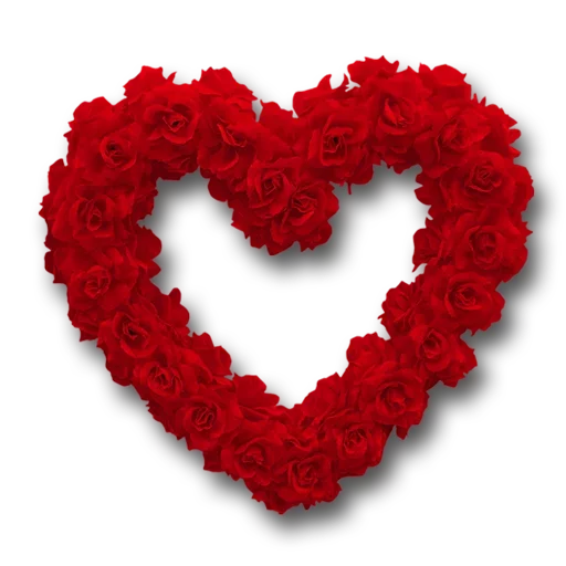 Rose Heart Transparent PNG Image