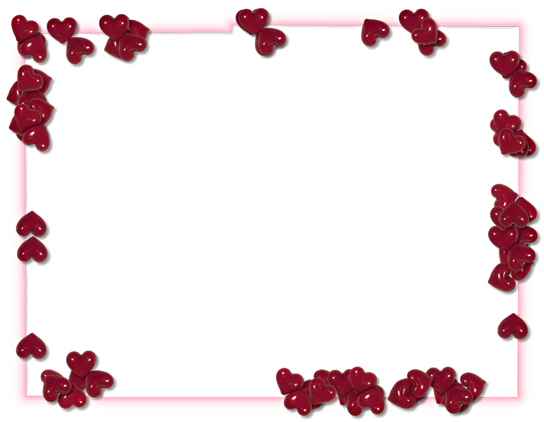 Heart Valentines Border Day Transparent PNG Image