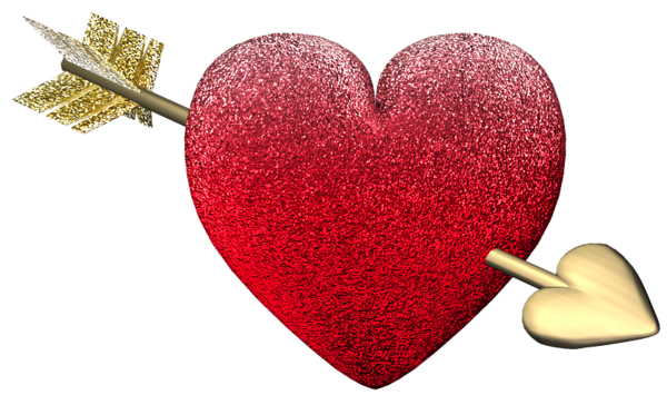 Heart Valentines Day Arrow Transparent PNG Image