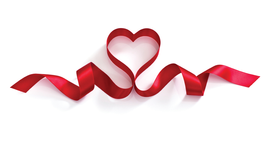 Heart Valentines Day Ribbon Transparent PNG Image