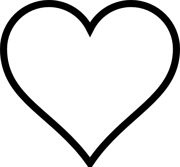 Heart Vector Black Transparent PNG Image