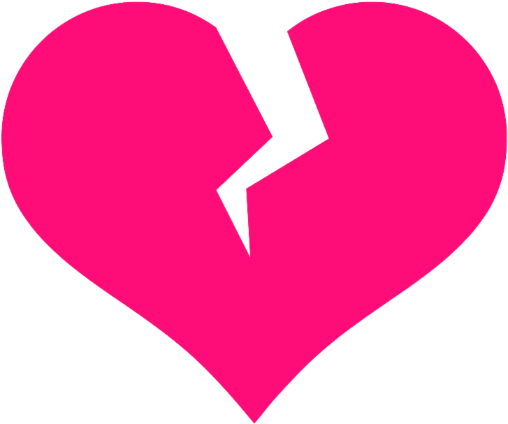 Pink Heart Vector Transparent PNG Image