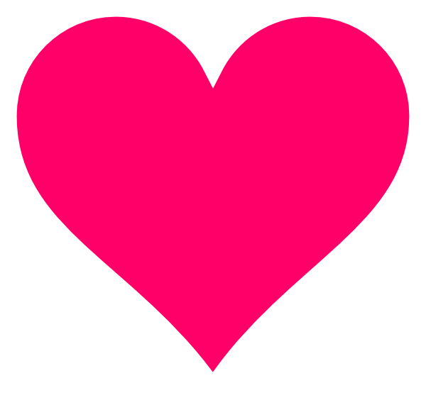 Pink Heart Vector Transparent PNG Image