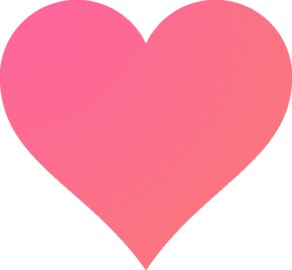 Pink Heart Vector Transparent PNG Image