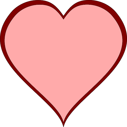 Pink Heart Vector Transparent PNG Image