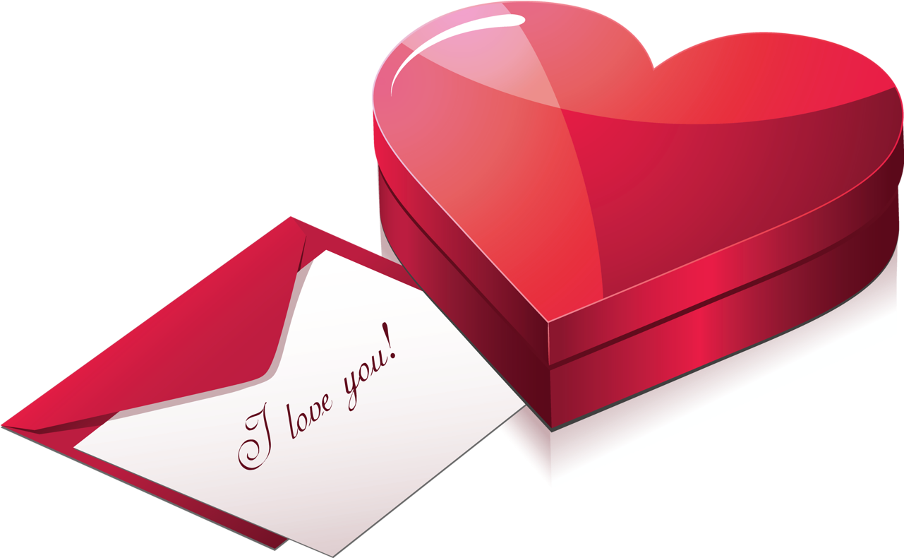Box Heart Red Transparent PNG Image