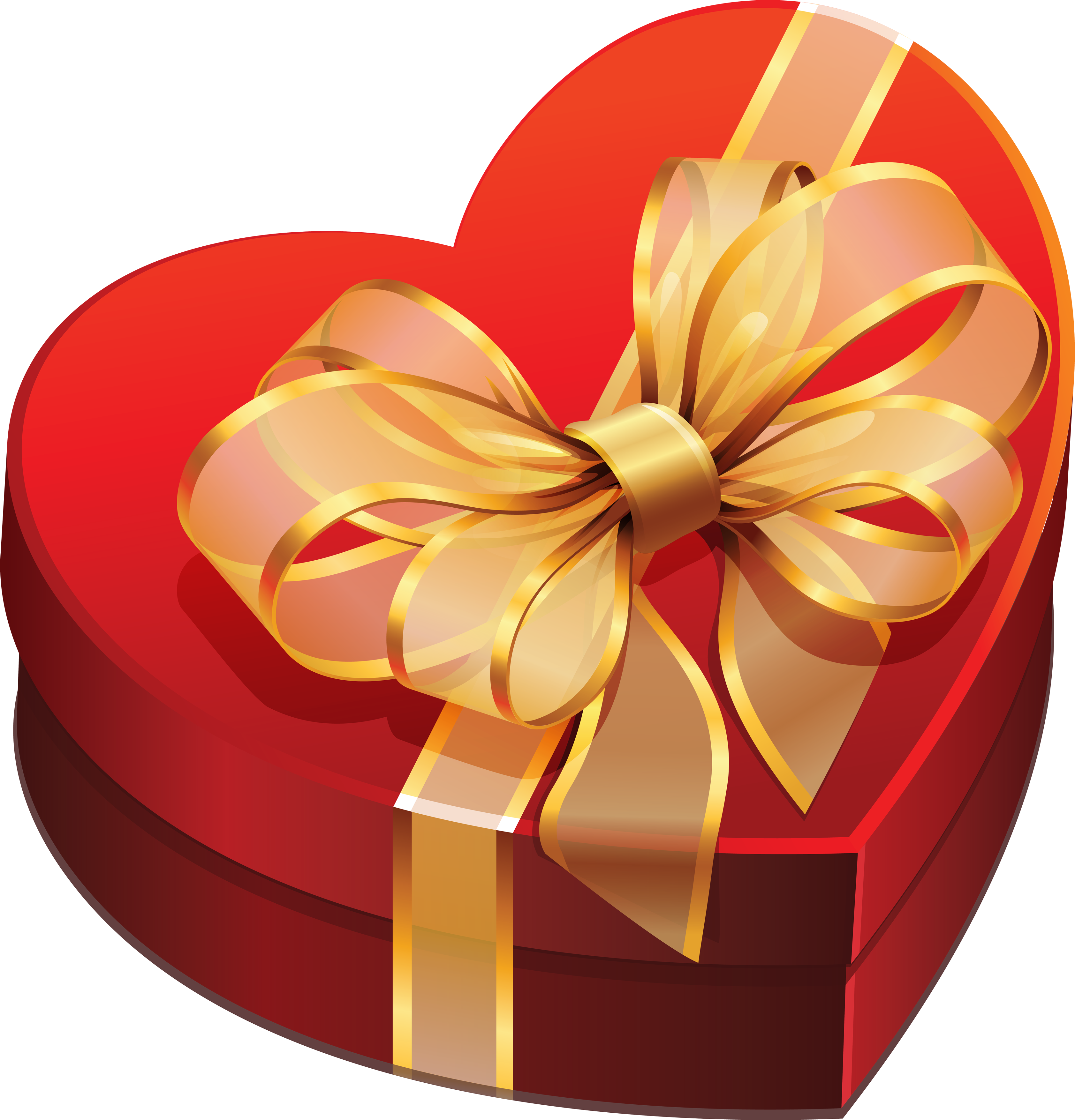 Box Heart Red File Transparent PNG Image