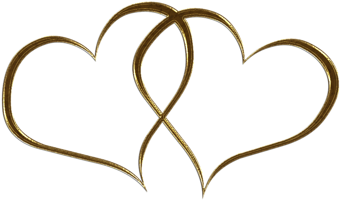 Heart Gold Transparent PNG Image