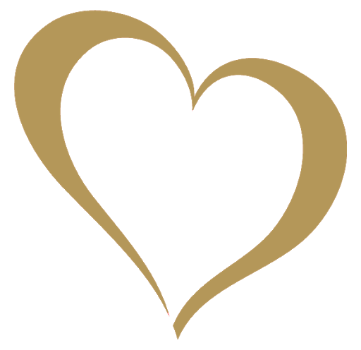 Heart Vector Gold Transparent PNG Image