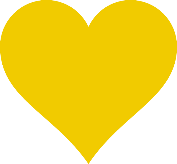 Heart Vector Gold Transparent PNG Image