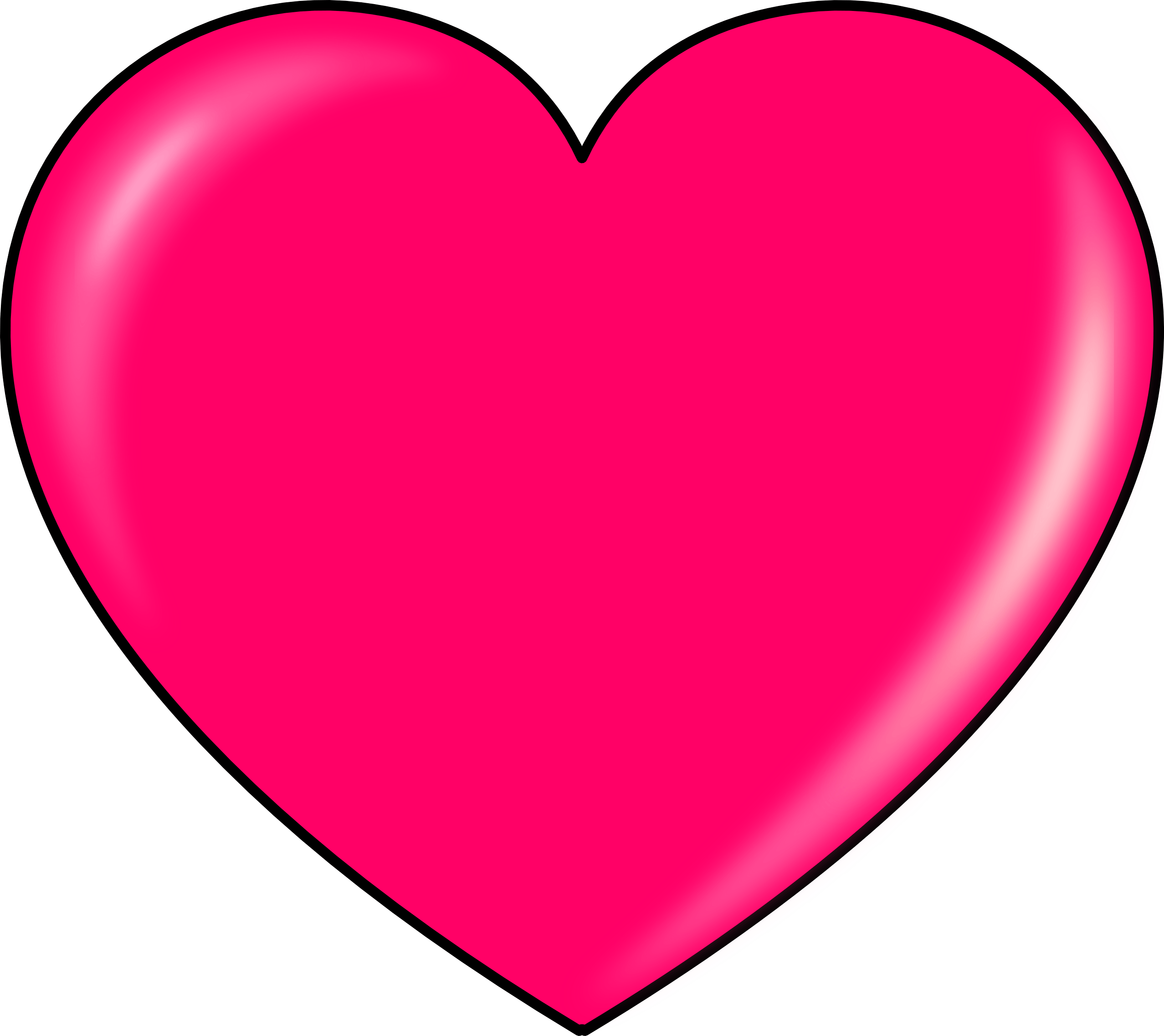 Pink Heart Transparent PNG Image