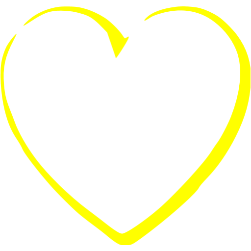 Yellow Heart Transparent PNG Image