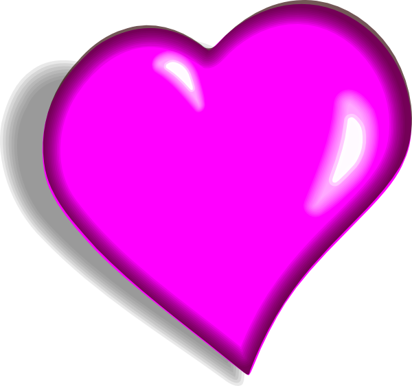 Pink Heart Transparent PNG Image