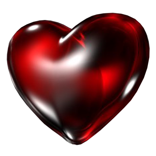 Dark Red Heart Transparent PNG Image
