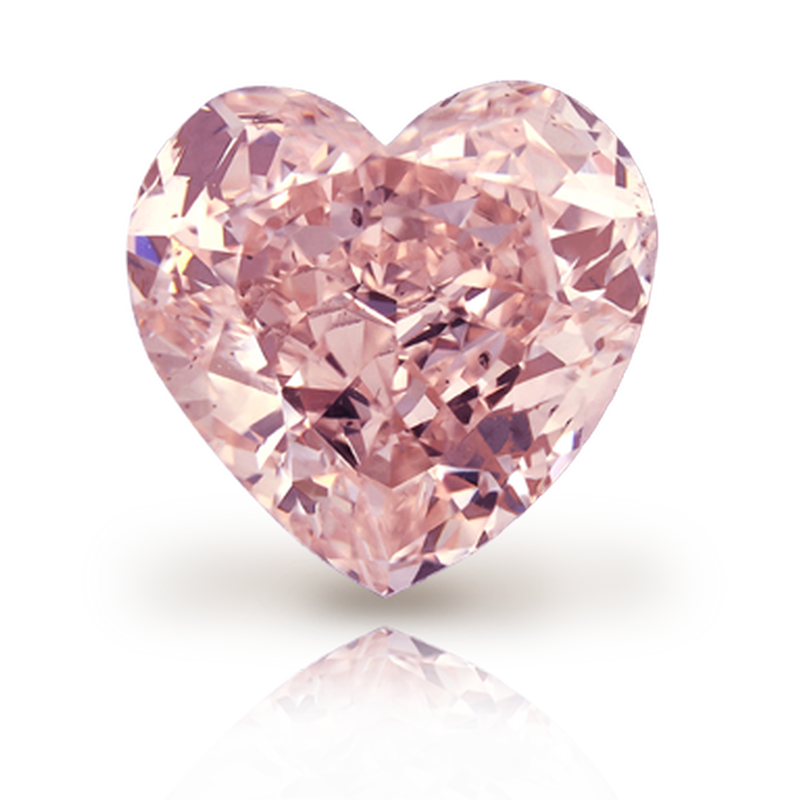 Pink Diamond Heart Transparent PNG Image