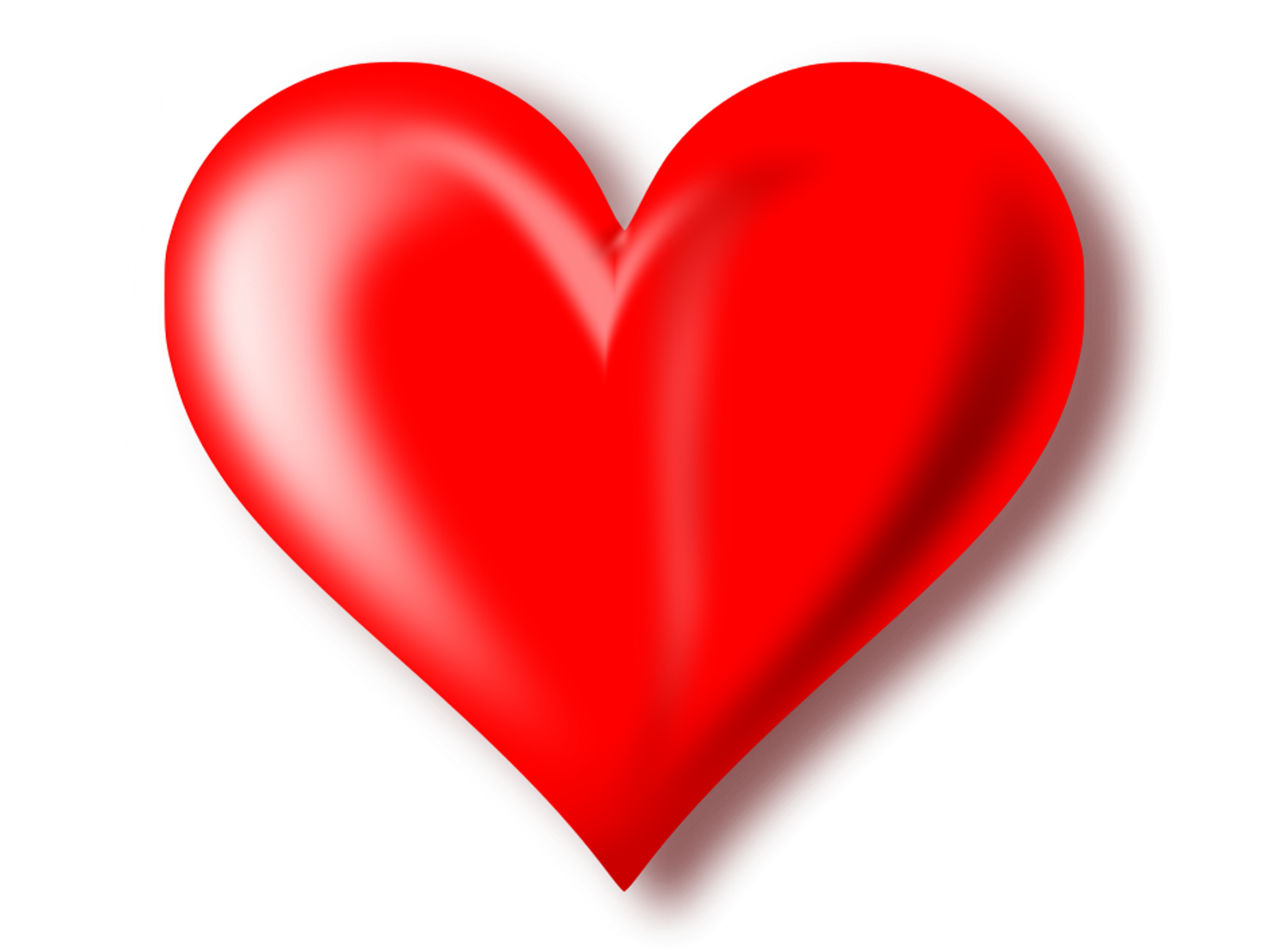 3D Red Heart Background Transparent PNG Image