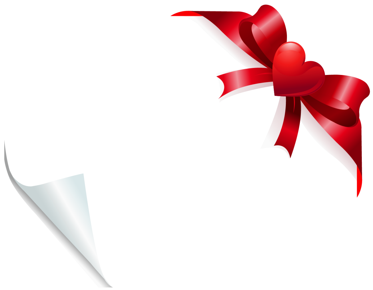 Heart Fabric Gift Wrapping For Valentine Decoration Transparent PNG Image