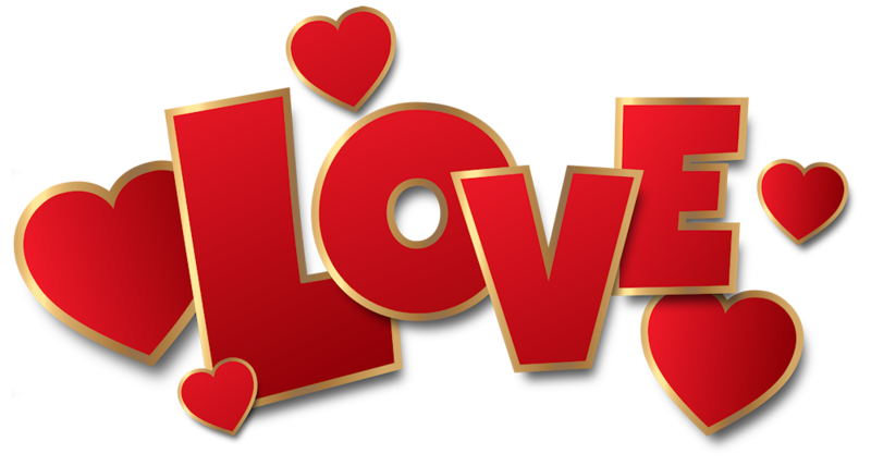 Art Love Red Kiss Text Transparent PNG Image