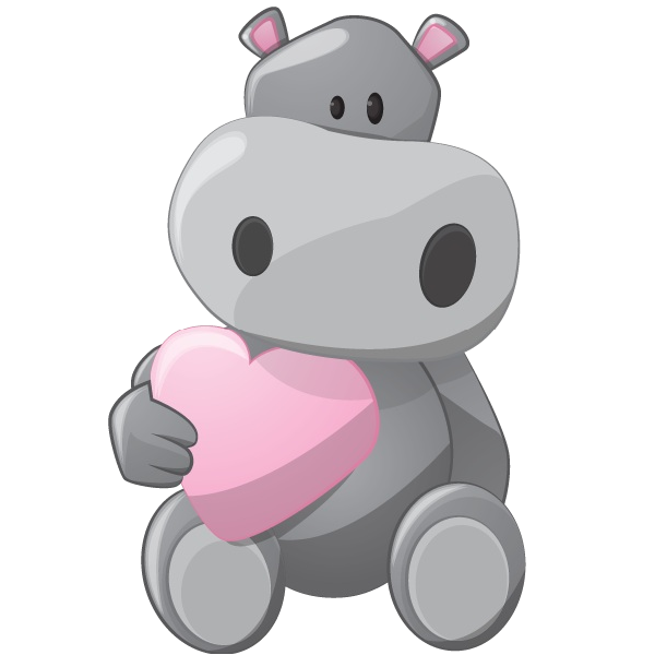 Hippo Vector Transparent PNG Image