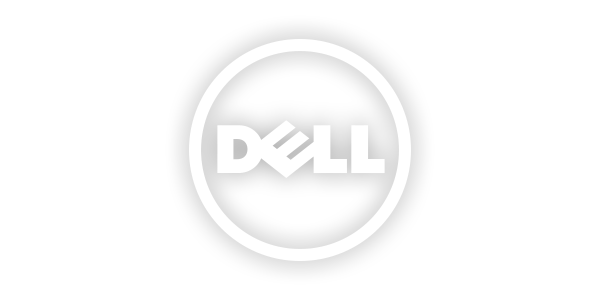 Dell Logo 3D White Transparent PNG Image