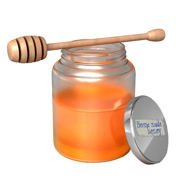 Honey Bottle Homemade Transparent PNG Image