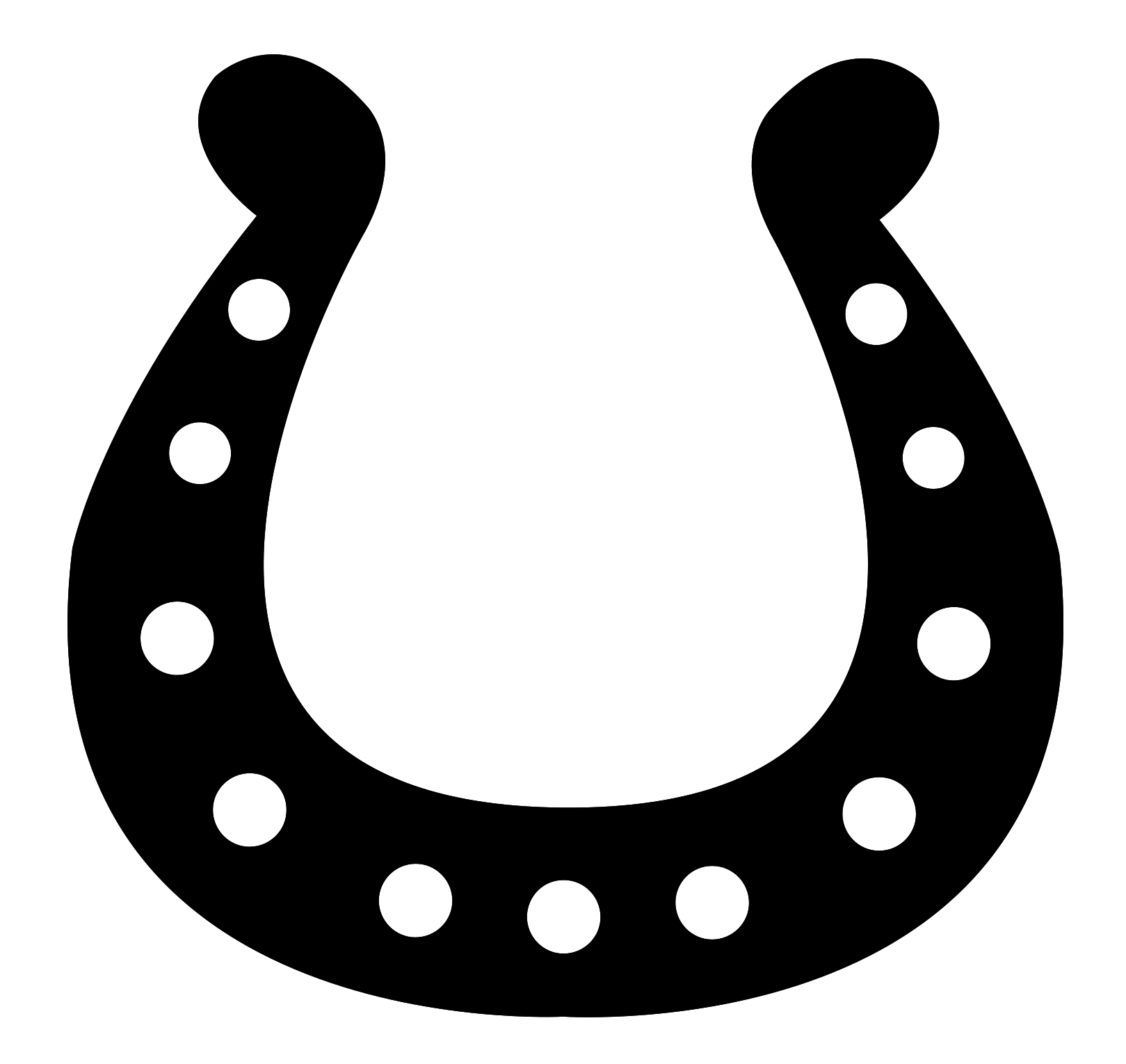Arabian Black Horseshoe Transparent PNG Image