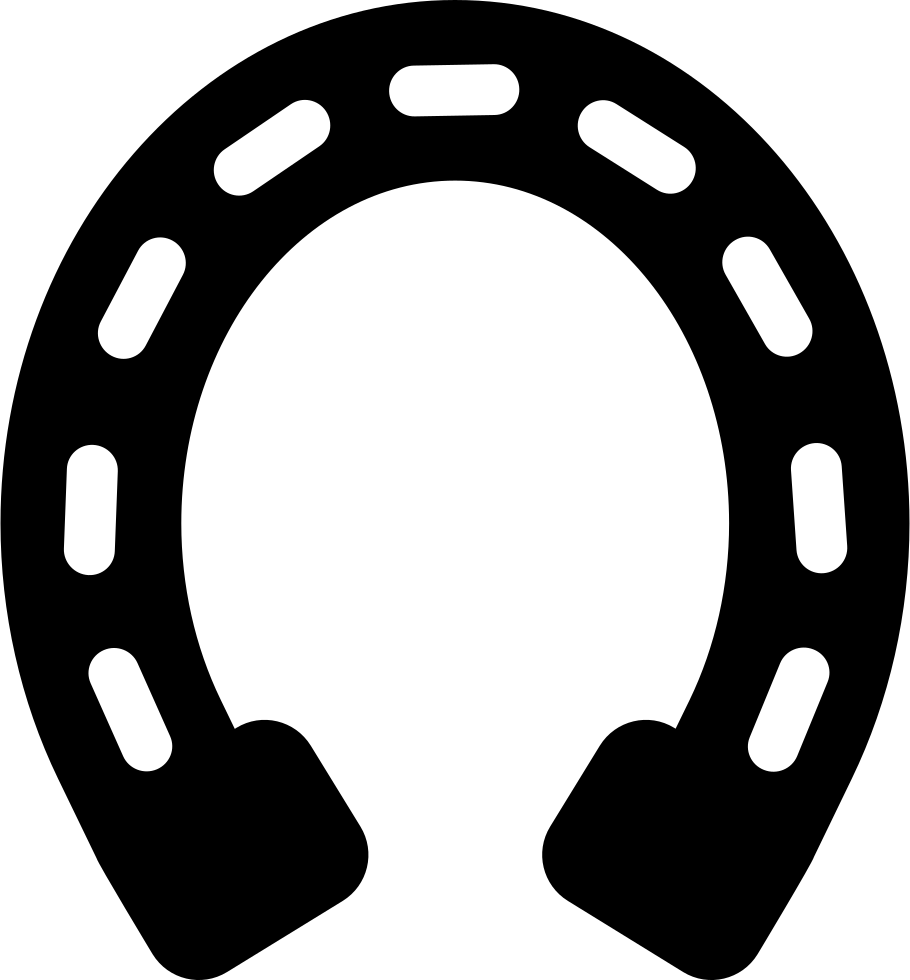 Arabian Black Horseshoe Transparent PNG Image