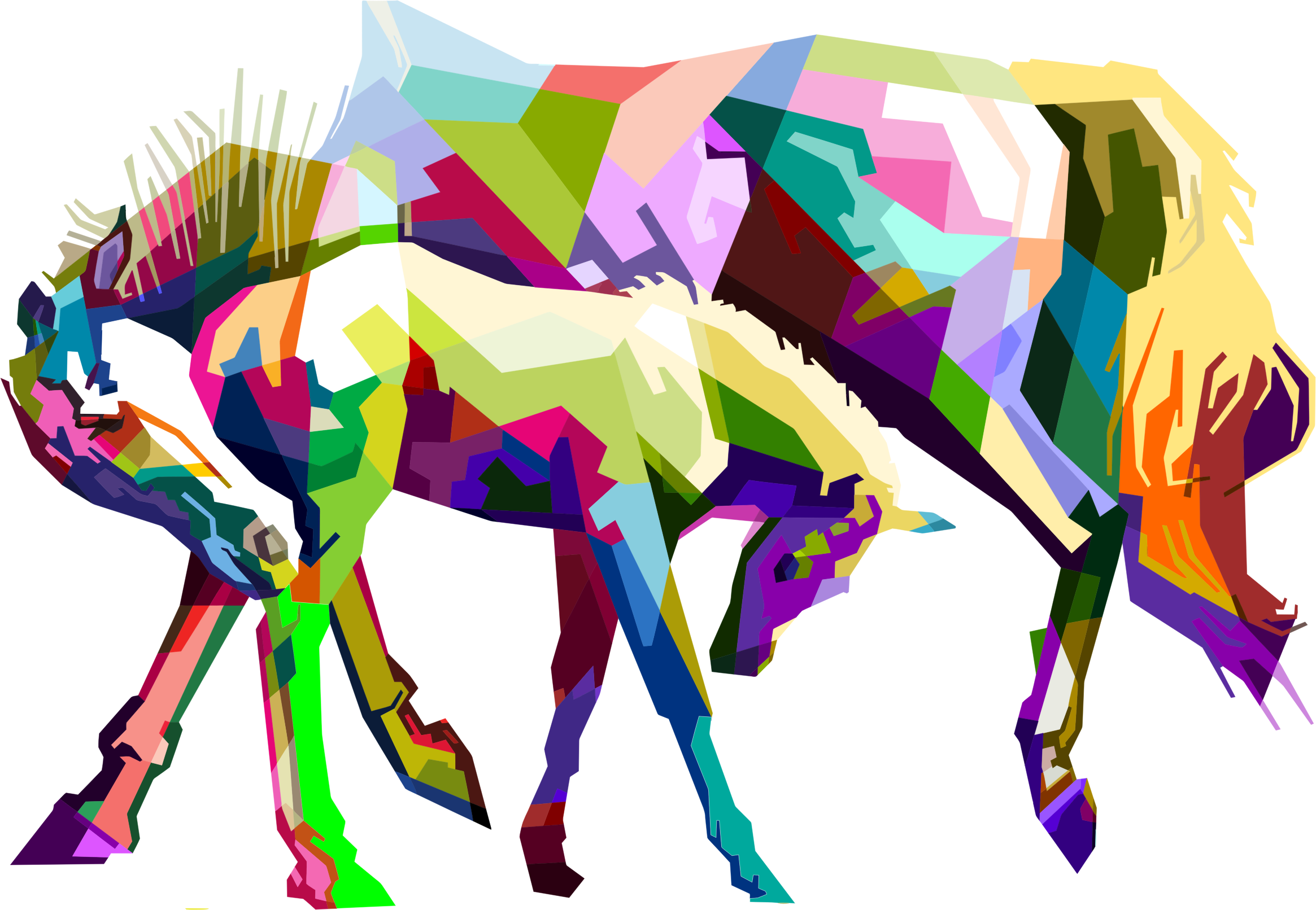 Arabian Horse Vector Transparent PNG Image