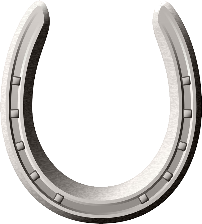 Vector Silver Horseshoe Transparent PNG Image