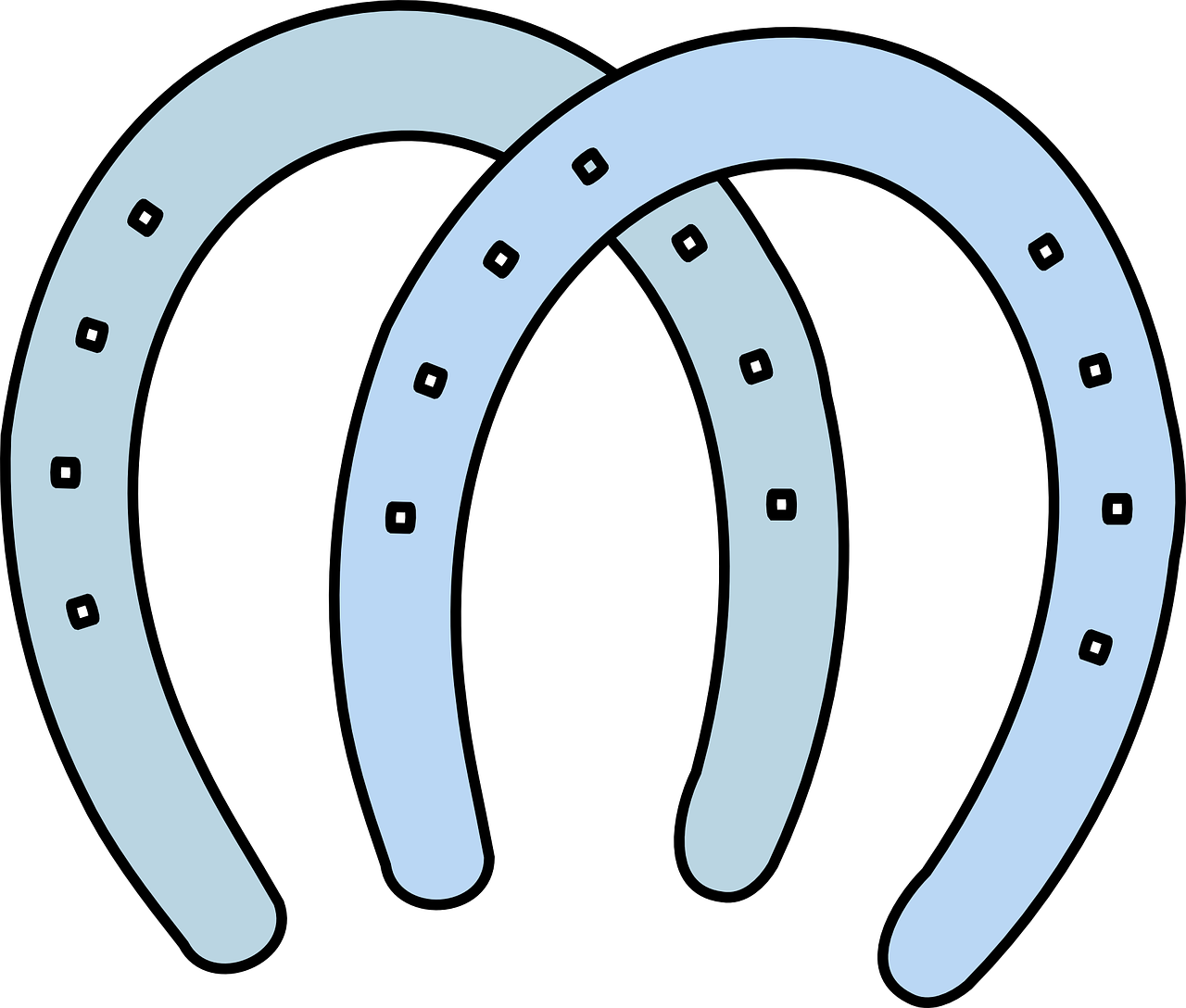 Vector Silver Horseshoe Transparent PNG Image